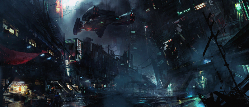 Illustration for article titled Cyberpunk Cityscape In Need Of Urgent Cleaning